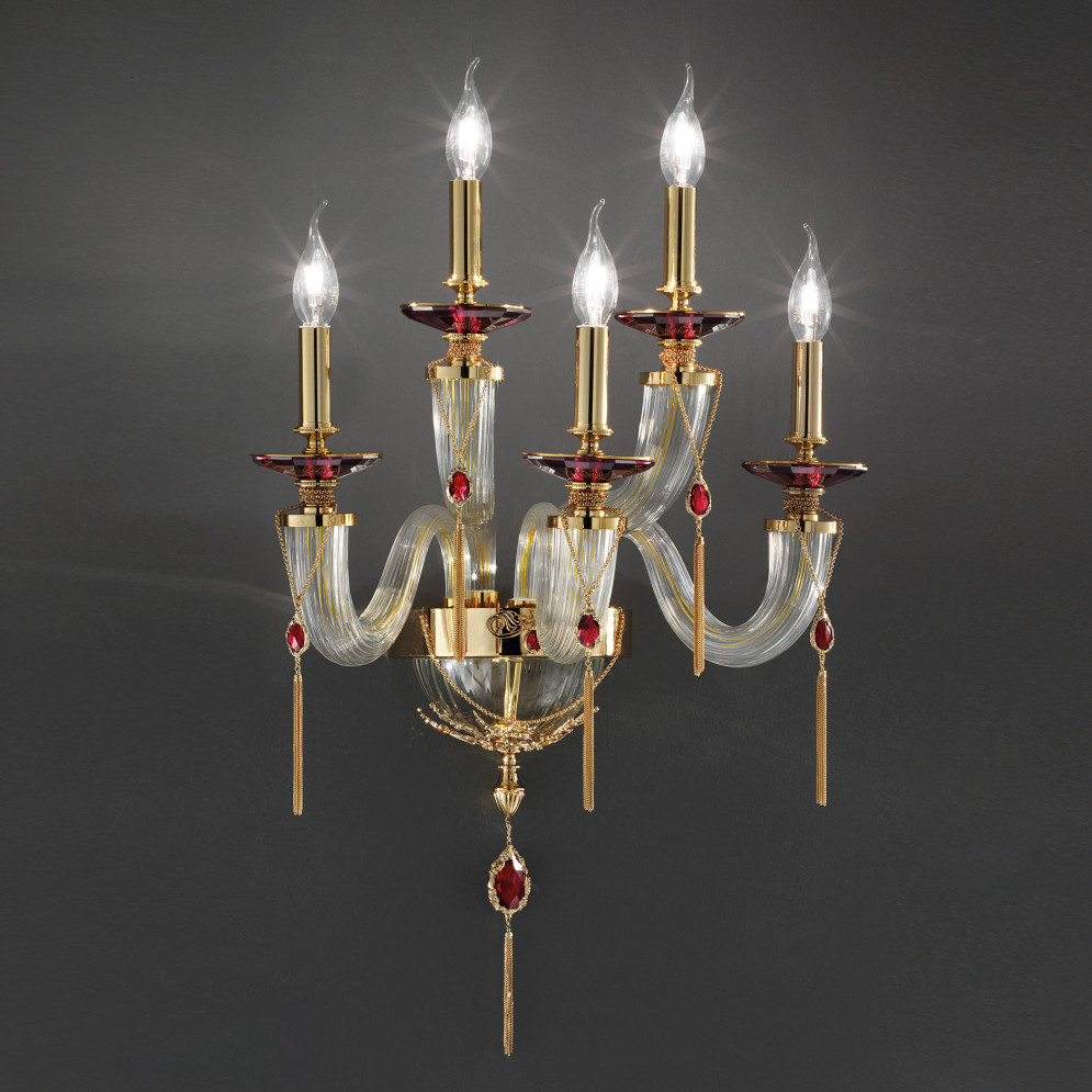 Бра Euroluce Julienne A5 42 Gold Clear
