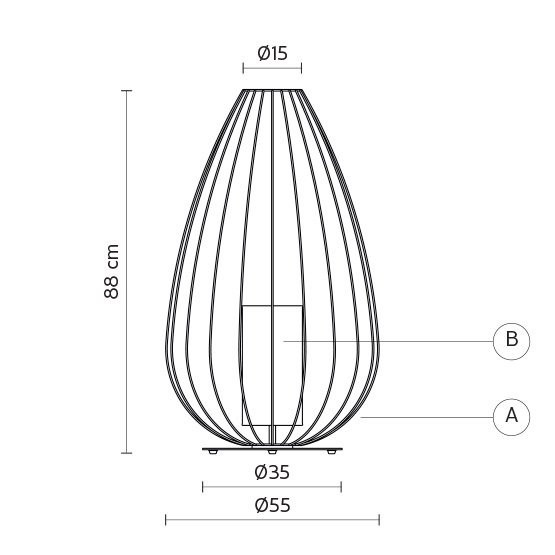 Напольный светильник Karman Cell M615B