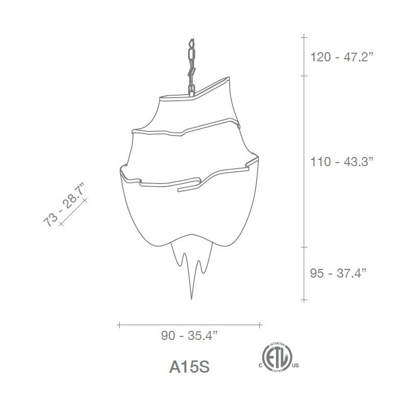 Подвесной светильник Terzani Atlantis A15S E7 C8