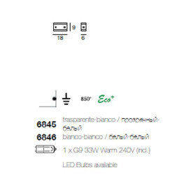 Настенный светильник Linea Light Mille 6845