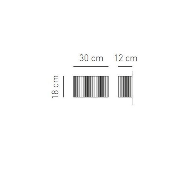 Настенный светильник AxoLight AP CLAV 30 Bianco APCLAV30BCXXE14