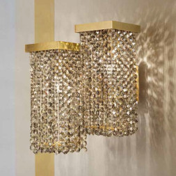 Настенный светильник Masiero Skyline A2 G14 CUT CRYSTAL