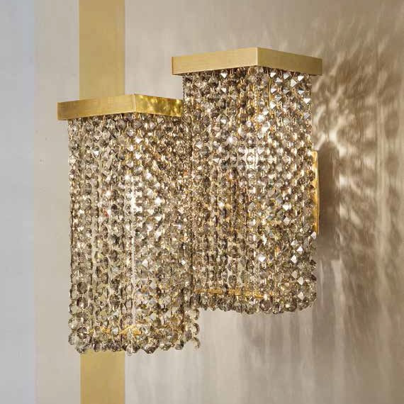 Настенный светильник Masiero Skyline A2 G14 CUT CRYSTAL