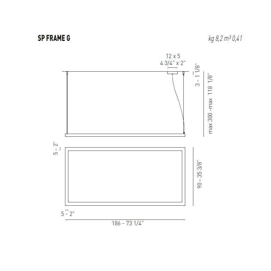 Подвесной светильник Axo Light Lightecture Framework SP FRAME G SPFRAMEGFLEBCXX