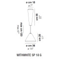 Подвесной светильник Vistosi WithWhite SP 18 G E27 BC BC