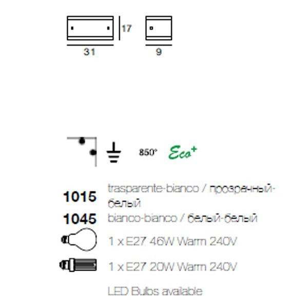 Бра Linea Light Class Modern collection 1015