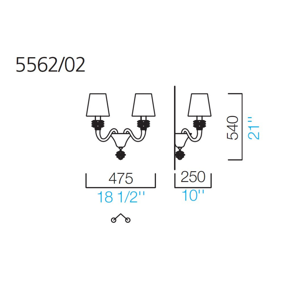 Бра Barovier&amp;Toso Amsterdam 5562/02/IC/NN
