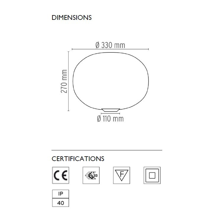 Настольный светильник Flos Glo-Ball Basic 1 F3021000