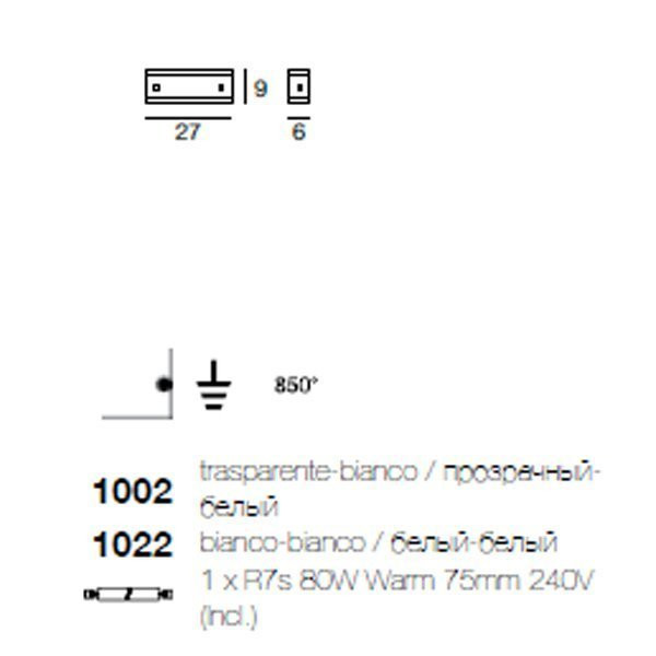 Бра Linea Light Class Modern collection 1022