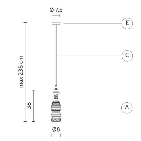 Подвесной светильник Karman Mek SE107 3N INT