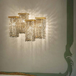 Настенный светильник Masiero Skyline A4 G14 CUT CRYSTAL