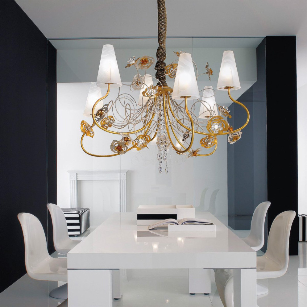 Люстра Masca Vie en Rose 1839/6 Bianco oro / Glass 530/525