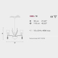 Люстра Masiero Isbel 10 G07
