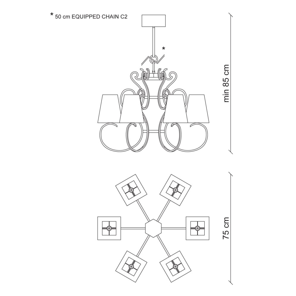 Люстра Baga Bespoke Raffinata RA02 M15 | T24 cat. C