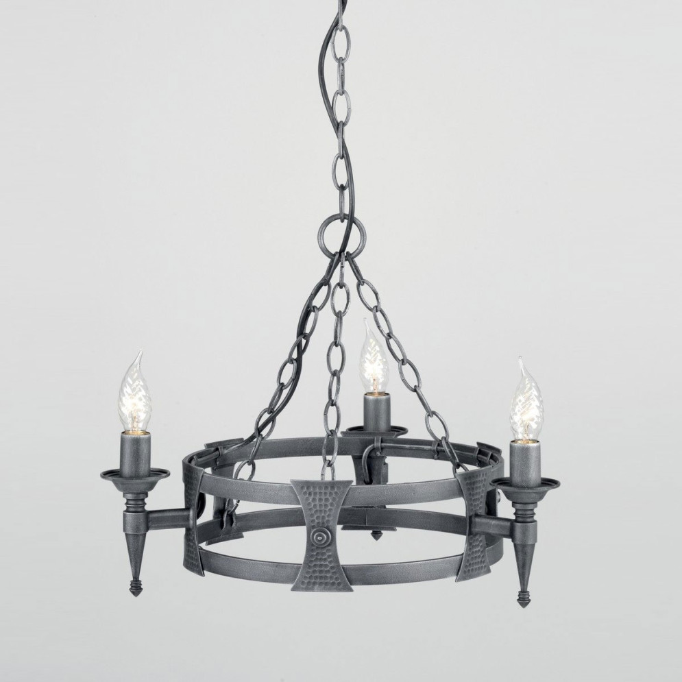 Люстра Elstead Lighting Saxon SAX3 BLK/SIL