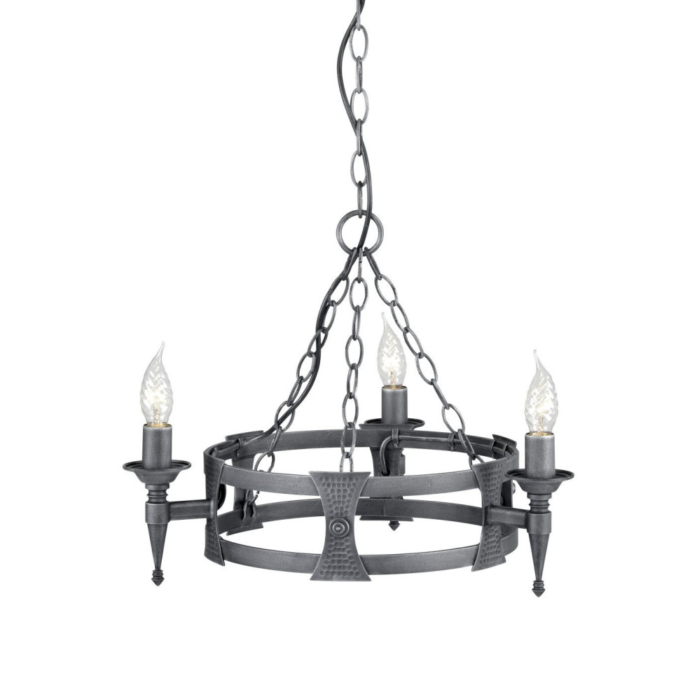 Люстра Elstead Lighting Saxon SAX3 BLK/SIL