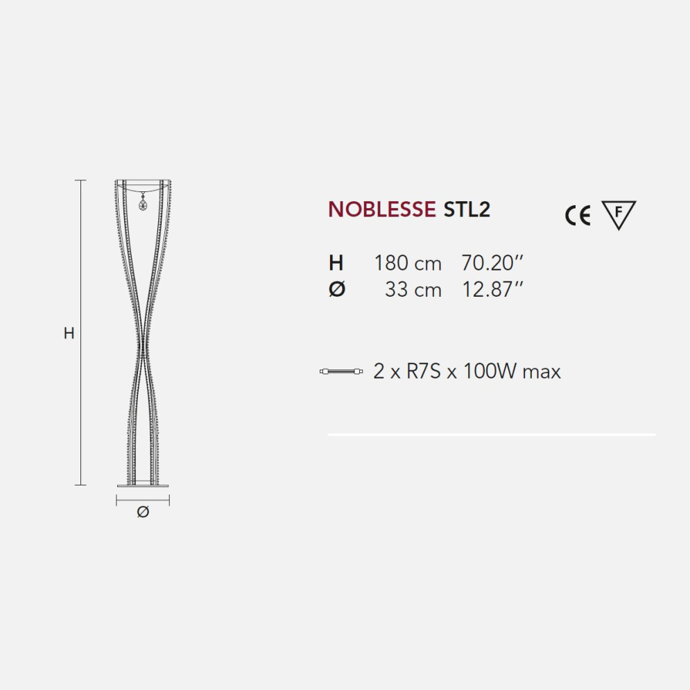 Напольный светильник Masiero Noblesse STL2 V13