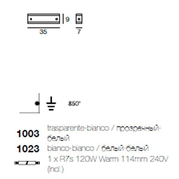 Бра Linea Light Class Modern collection 1023