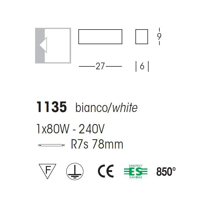 Настенный светильник Linea Light Curve 1135