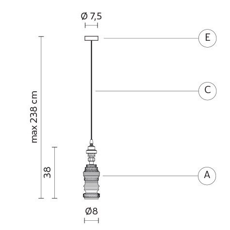 Подвесной светильник Karman Mek SE107 3R INT