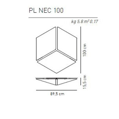 Настенный светильник Axo Light Necky PL NEC 100 BC XX E27