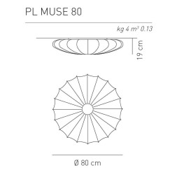 Настенно-потолочный светильник Axo Light Muse PL MUSE 80 FI PLMUSE80FIXXE27