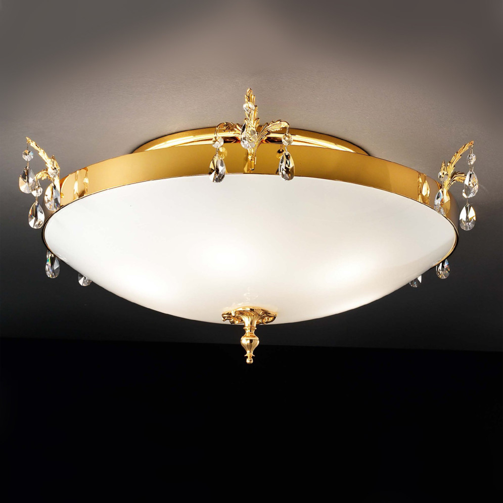 Потолочный светильник Masiero Primadonna PL4 G03 Cut crystal