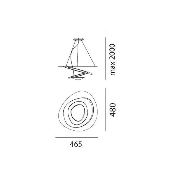 Подвесной светильник Artemide Pirce LED Mirco 1249010A