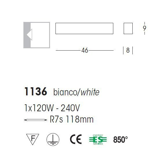 Настенный светильник Linea Light Curve 1136