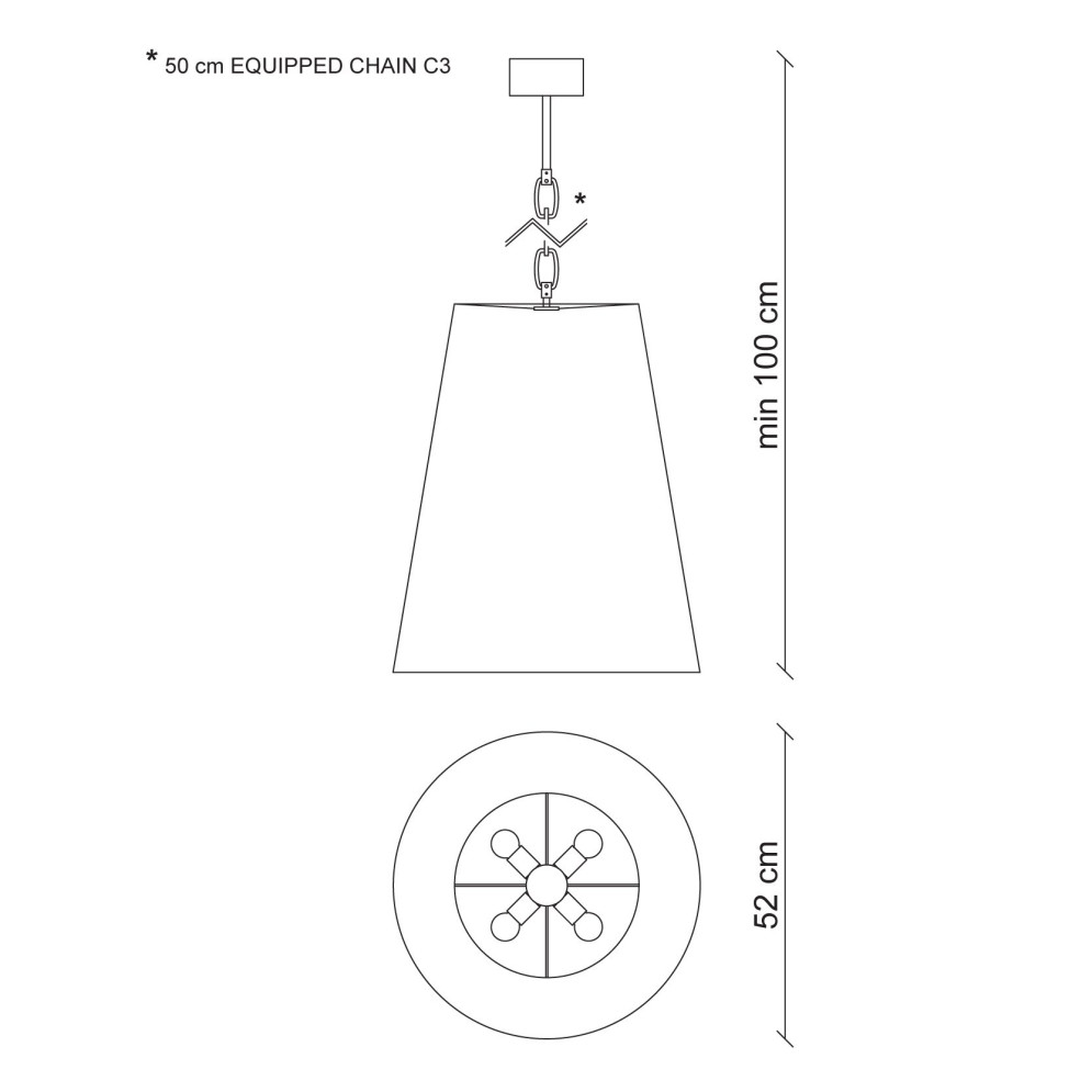 Подвесной светильник Baga Bespoke Preziosa PZ01 White nickel | T28 cat. E