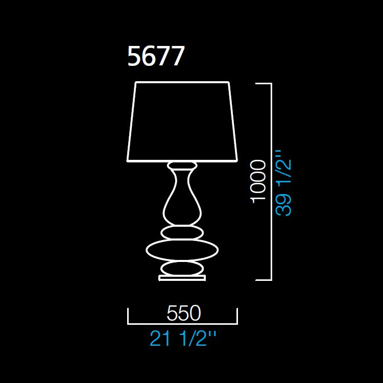 Настольная лампа Barovier&amp;Toso Pigale 5677/BC/BB
