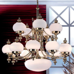 Люстра Orion LU 1319/10+5+1/MS/opal-matt