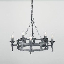 Люстра Elstead Lighting Saxon SAX5 BLK/SIL