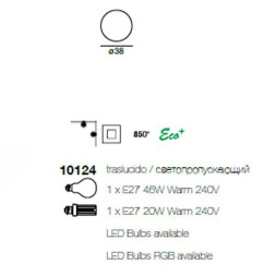 Настенно-потолочный светильник Linea Light Oh! 10124