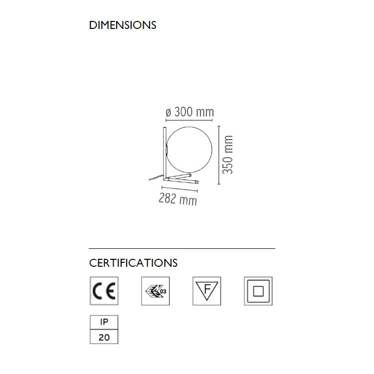 Настольная лампа Flos IC Lights IC T2 Chrome F3170057