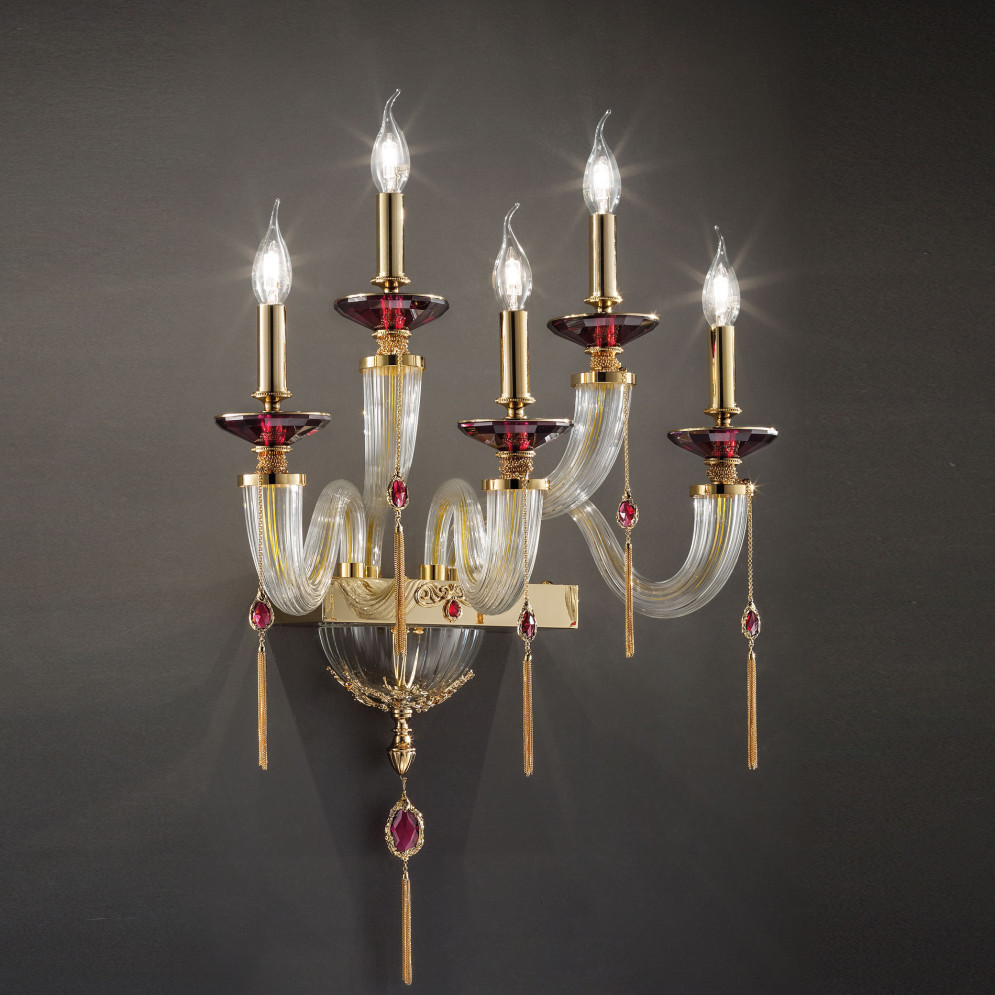 Бра Euroluce Julienne Axis A5 Gold Clear