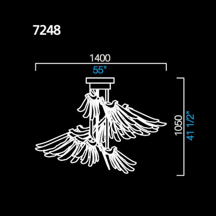 Подвесной светильник Barovier&amp;Toso Angel 7248/CC