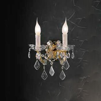Бра Beby Group Novecento 630/2A Light gold CUT CRYSTAL