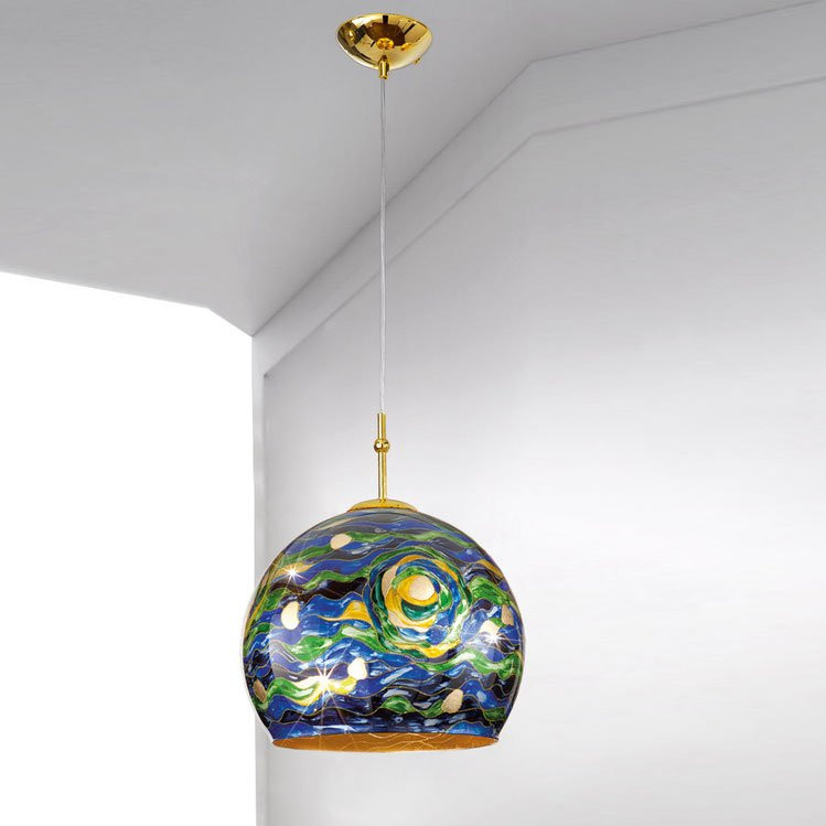 Подвесной светильник Kolarz Luna 0392.31L.3.Aq.BG