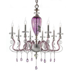 Люстра Euroluce Iside L8 Silver Wisteria