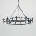 Люстра Elstead Lighting Saxon SAX8 BLK/SIL