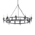 Люстра Elstead Lighting Saxon SAX8 BLK/SIL