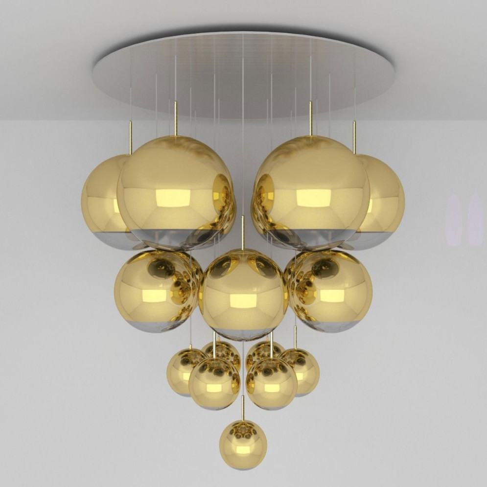 Подвесной светильник Tom Dixon Mirror ball MBMS01G-PEUM1