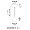 Подвесной светильник Vistosi WithWhite SP 46 G E27 BC BC