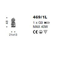 Настольная лампа IDL Corten 469/1L brown corten