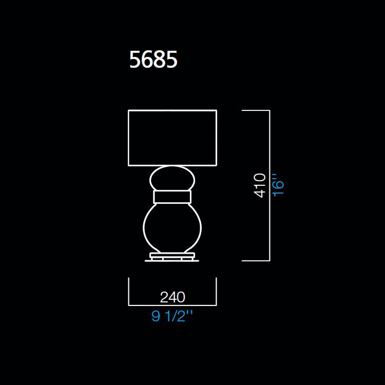 Настольная лампа Barovier&amp;Toso Medina 5685/CA/NO