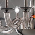 Люстра Euroluce Olympia L8 nickel Fume