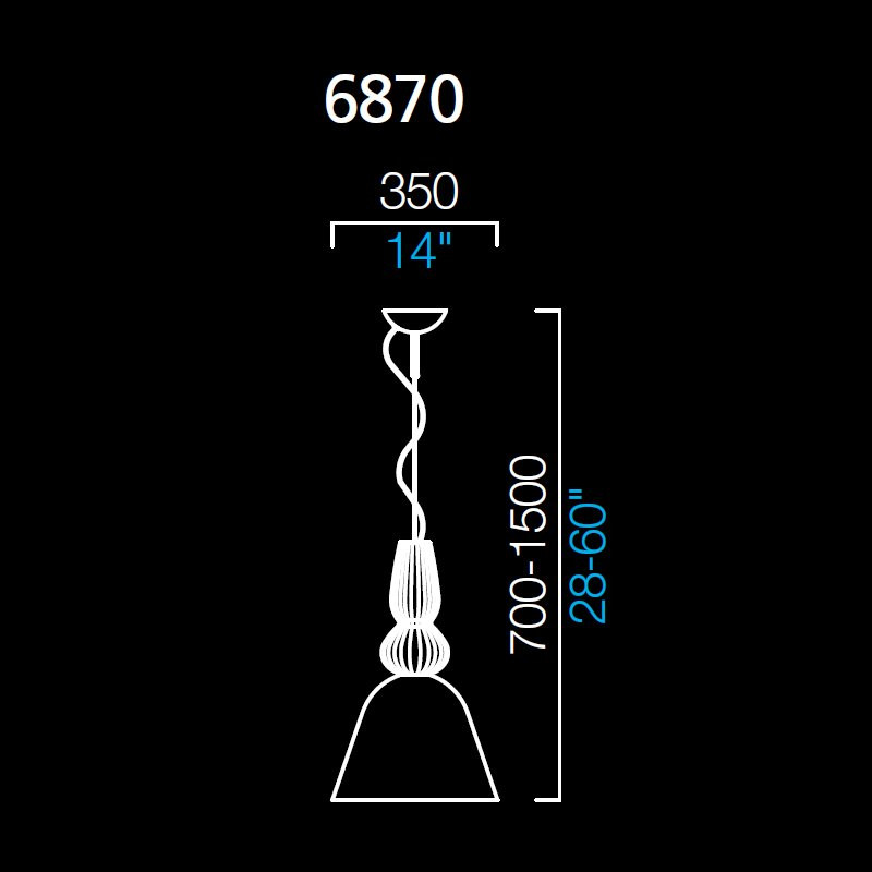 Подвесной светильник Barovier&amp;Toso Ebi 6870/NC