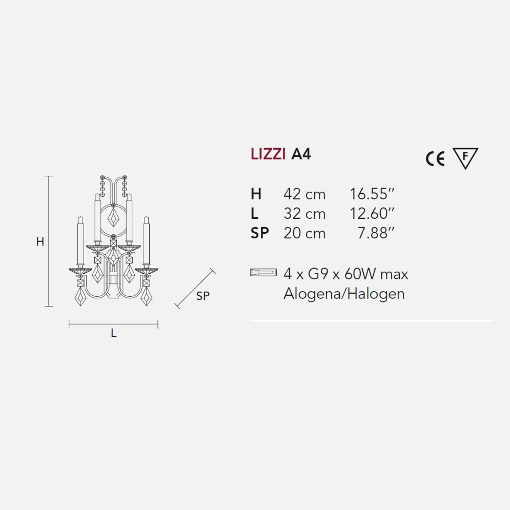 Бра Masiero Lizzi A4 V13