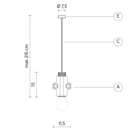 Подвесной светильник Karman Nando SE109 2B INT